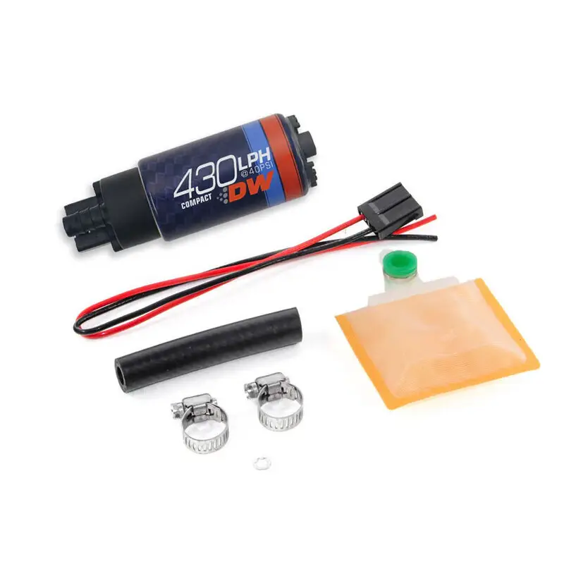 Soldes Pompe à Essence Deatschwerks DW430C 430 L/h E85, Kit d'Installation Universel