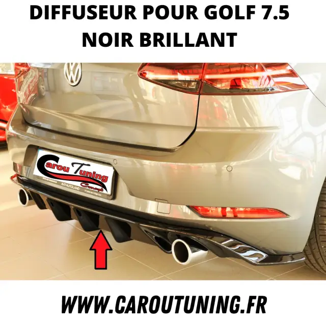 Dernier Modèle DIFFUSEUR DOUBLE SORTIES GOLF 7.5 NOIR BRILLANT