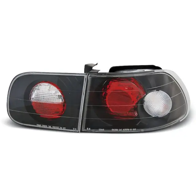 Petit Prix Plaque de seuil 3D Noir pour Honda Civic 09.91-08.95
