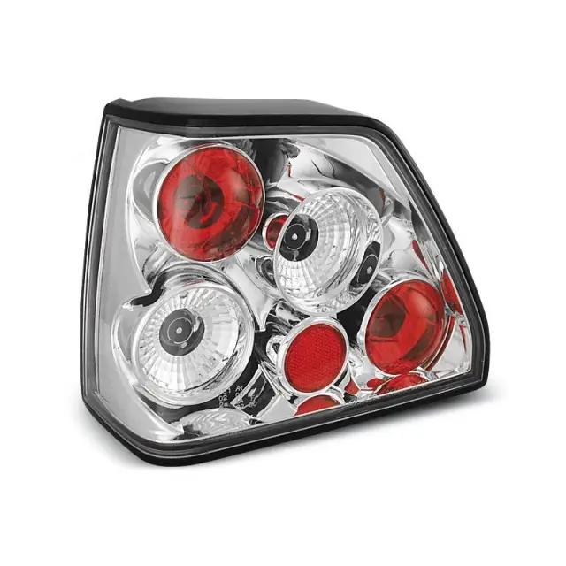 Expédition Rapide Feux Arrière Chromés pour VW Golf 2 08.83-08.91