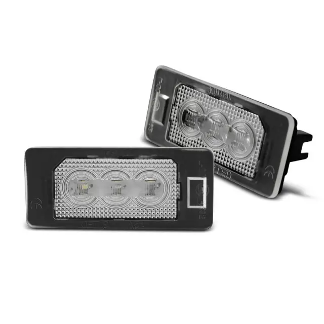 Solde Licence LED 3x Lumières Transparentes pour BMW E90 F30 F32 E39 E60 F10 X3 X5 X6
