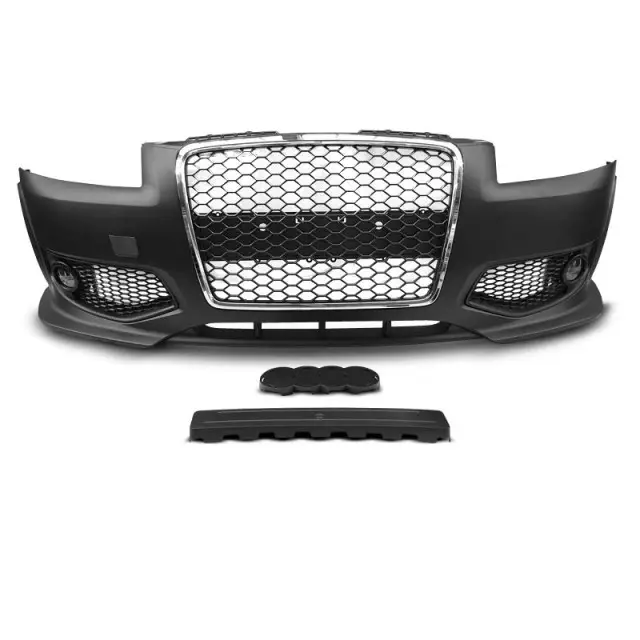 Certifié Bouclier Arrière Sport Chrome Noir pour Audi A3 2006-2008