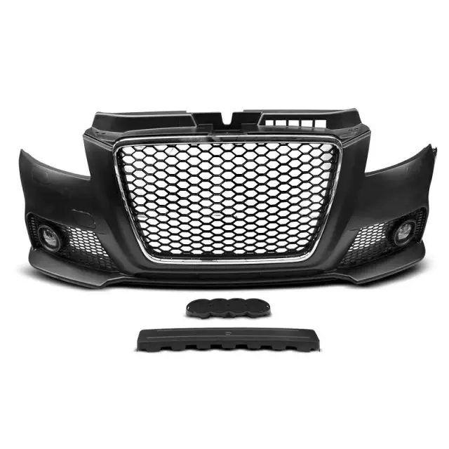 Dernier Modèle Bavette Avant Sport Chrome Noir pour Audi A3 2008-2012