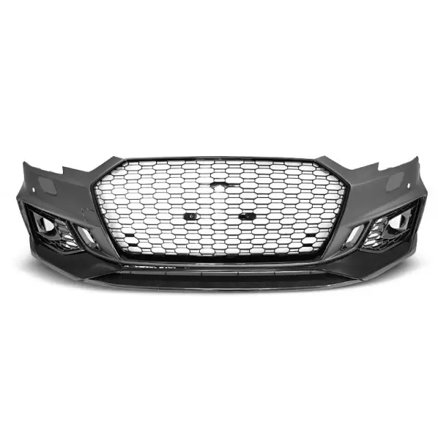 Nouvelle Collection Pare-choc Avant Sport Noir Brillant PDC pour Audi A4 B9 2015-2019