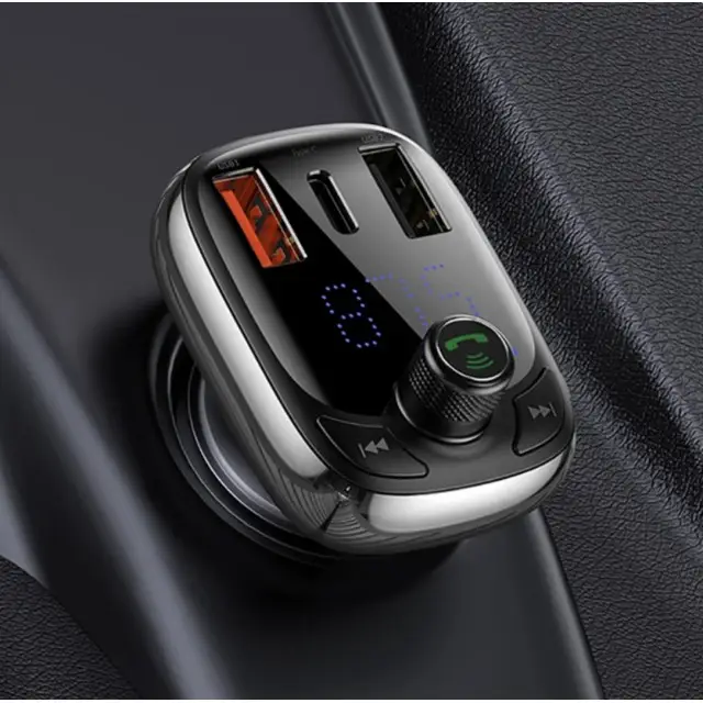 Baseus - transmetteur FM pour voiture Bluetooth 5.0 Prix Réduit
