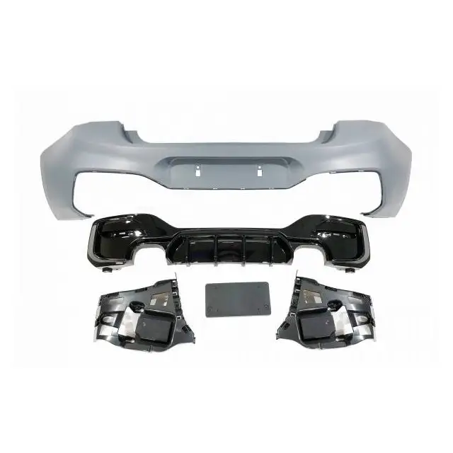 Marque Pare-Choc Arrière BMW F20 /F21 LCI 15-18 Performance 2 Sortie double Noir brillant