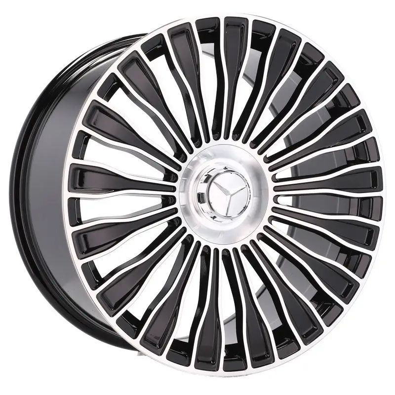 Livraison Gratuite 4 jantes 9.0 22 5x112 design Mercedes Noir Brillant