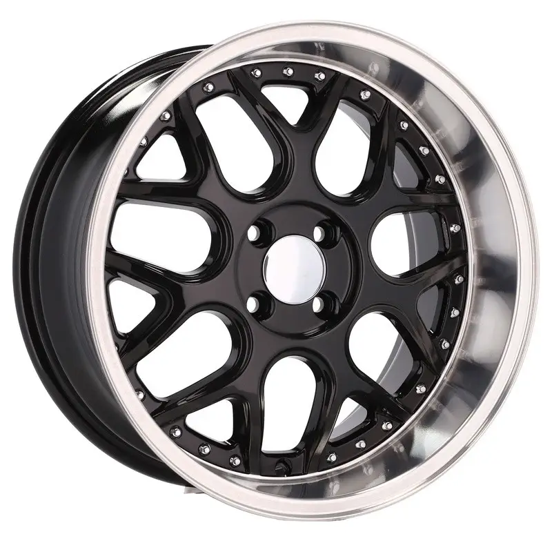 4 jantes 7.0 16 3x112 design Smart Noir Brillant Soldes