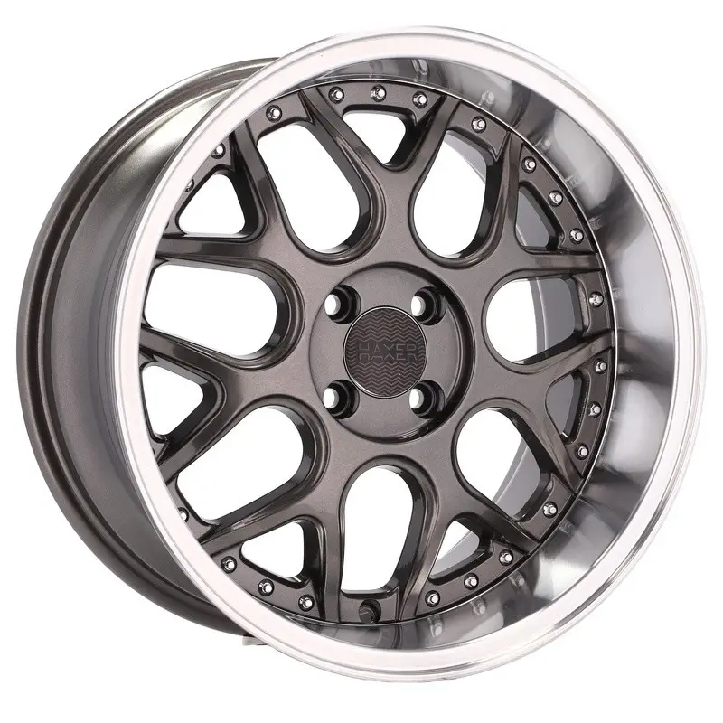 4 jantes 7.0 16 3x112 Gris Brillant Authentique