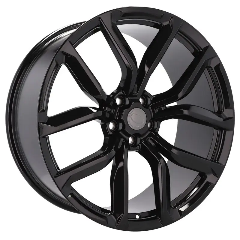 Vente Directe 4 jantes 8.5 20 5x108 design Land Rover Noir Brillant