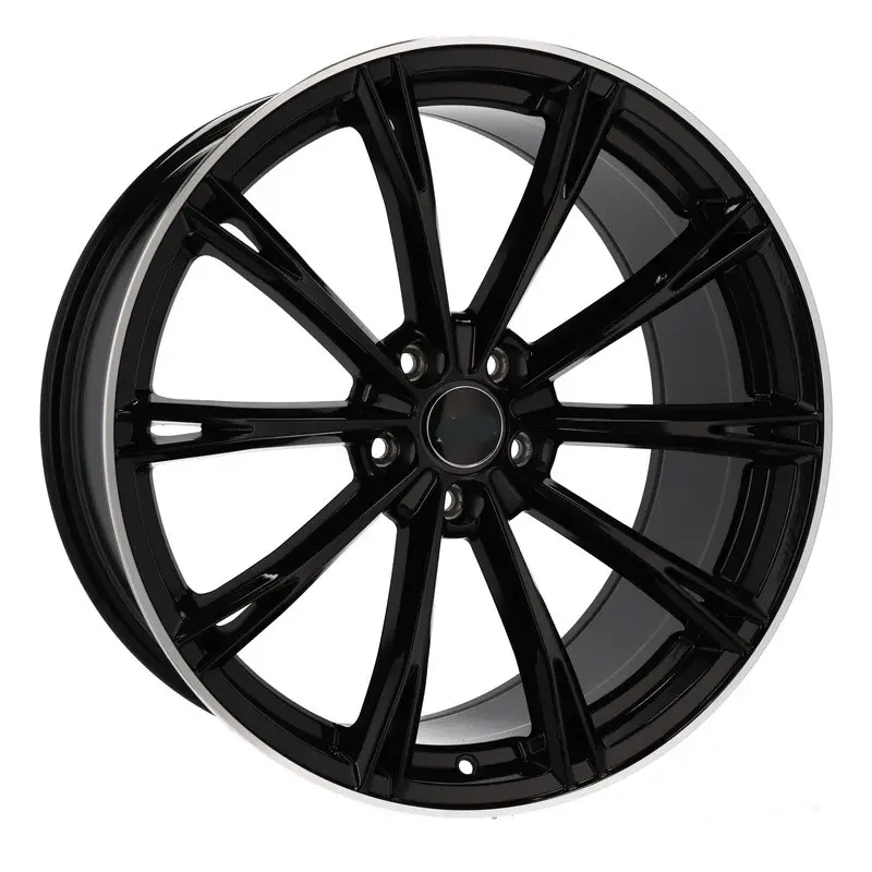 Quantité Limitée 4 jantes 9.5 21 5x112 design Audi Noir Brillant