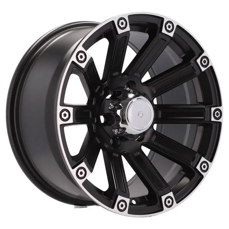 Soldes 4 jantes 8.5 17 6x139.7 Noir Mat