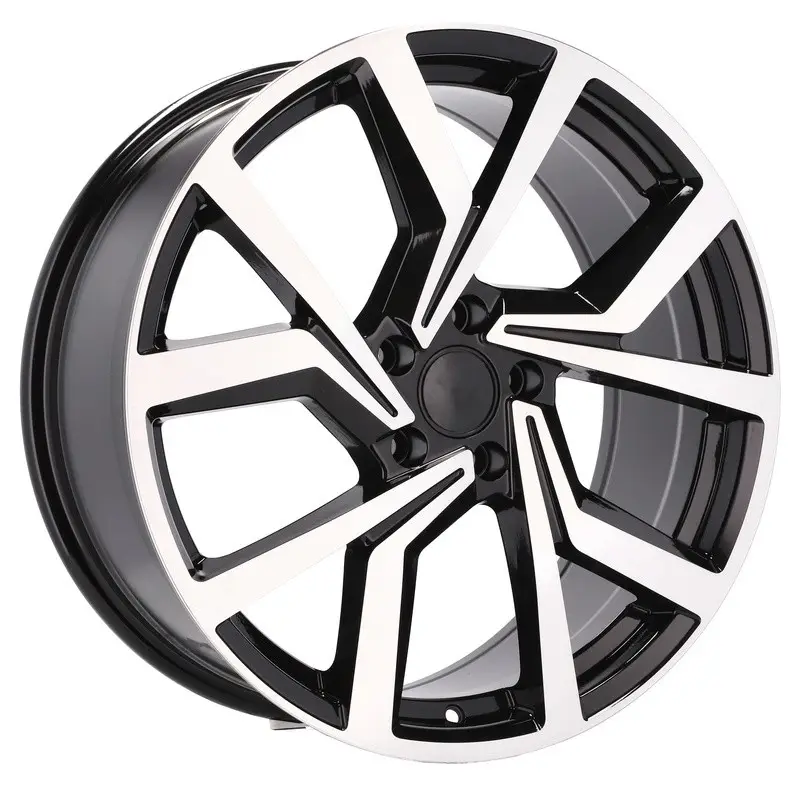 4 jantes 6.0 14 5x100 design Volkswagen Noir Brillant Prix Réduit