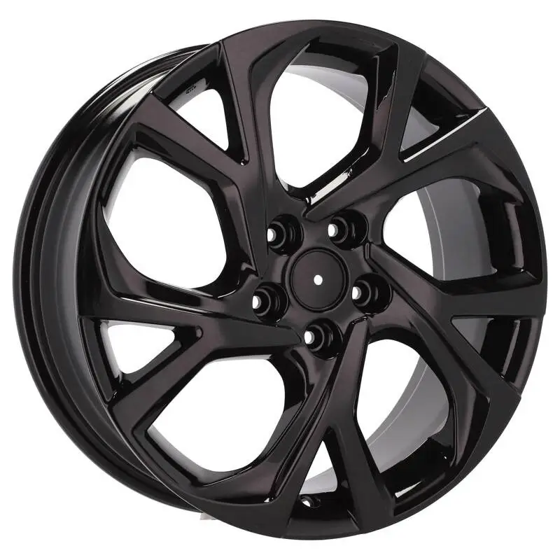 Top Vente 4 jantes 7.0 18 5x114.3 design Toyota Noir Brillant