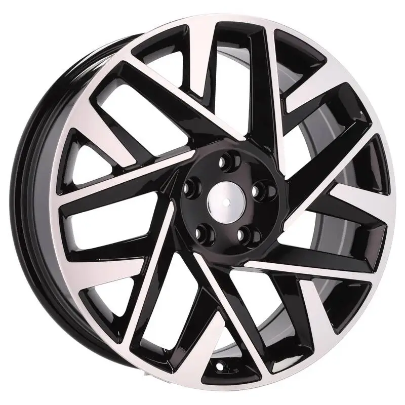 4 jantes 7.5 19 5x114.3 design Hyundai Fluotournage Noir Brillant Solde