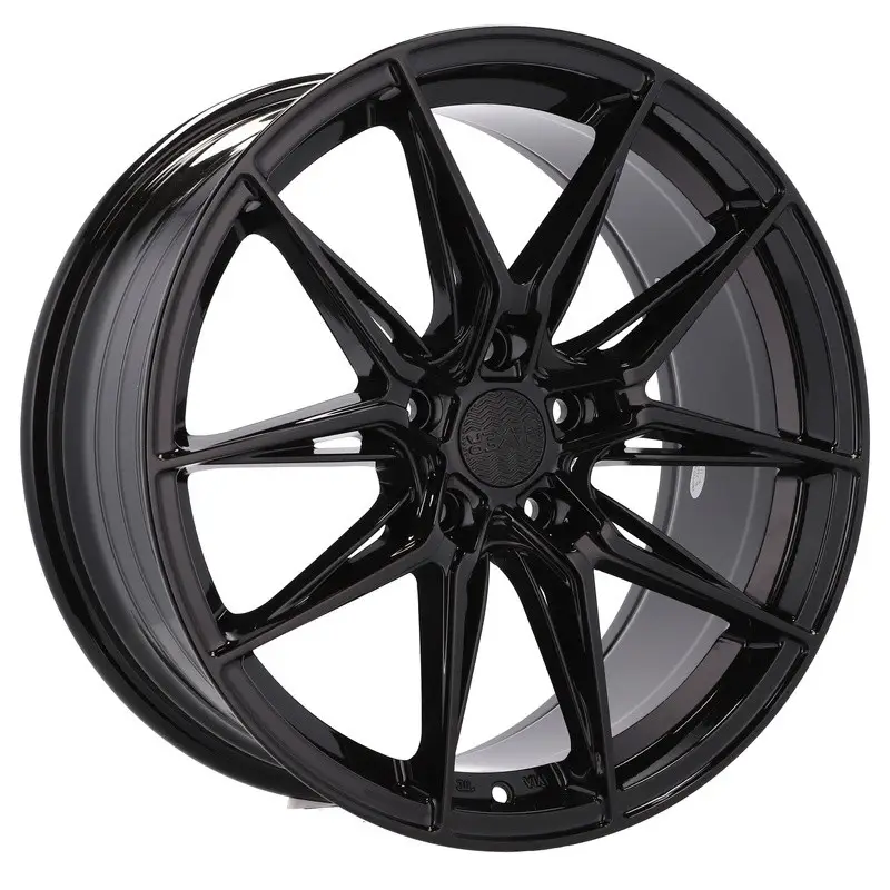 Populaire 4 jantes 8.0 18 5x105 Noir Brillant