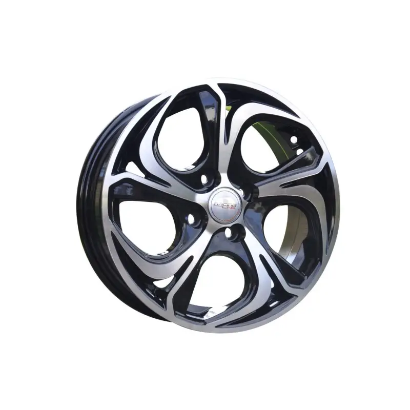 4 jantes 6.5 15 4x108 Noir Brillant Haute Qualité