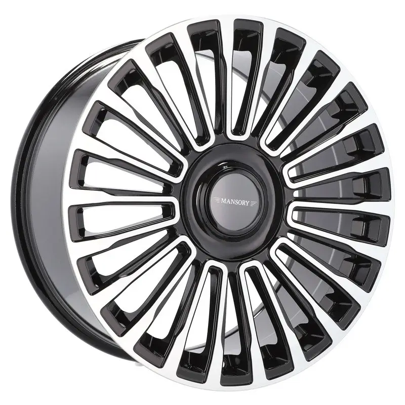 Authentique 4 jantes 9.0 20 5x108 design Land Rover Noir Brillant