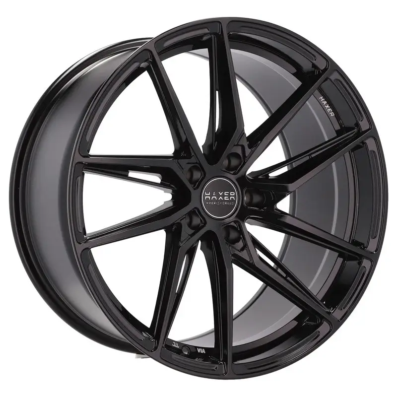 Promotion 4 jantes 8.0 18 5x112 Fluotournage Noir Brillant
