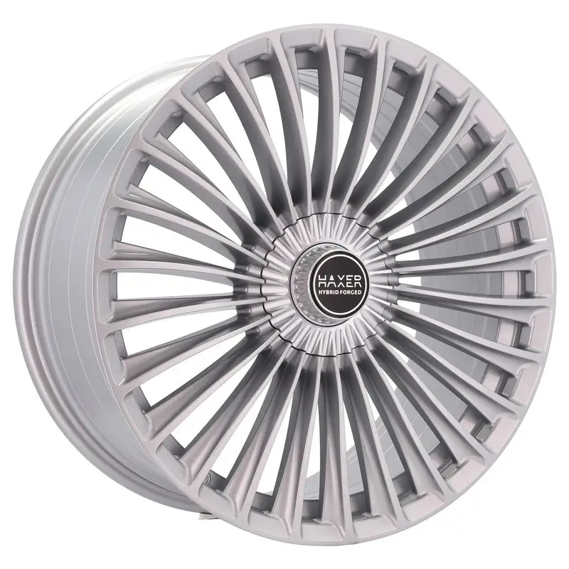 4 jantes 8.5 19 5x112 Fluotournage Argent Brillant Expédition Rapide