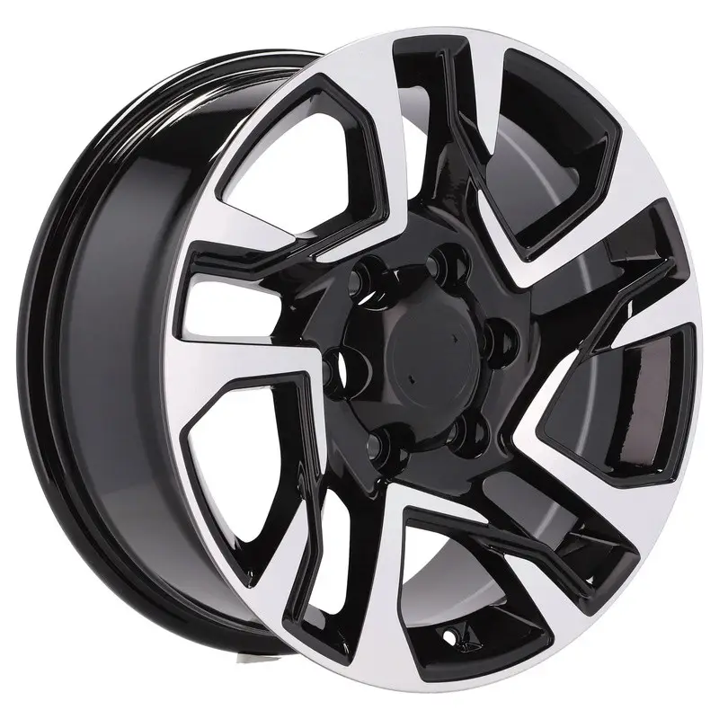 4 jantes 7.5 17 6x139.7 Noir Brillant Prix Cassé
