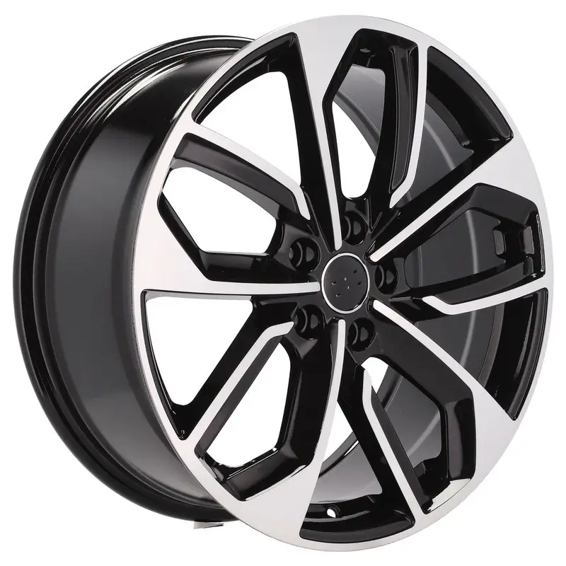 Dernière Chance 4 jantes 8.0 19 5x112 design Audi Fluotournage Noir Brillant