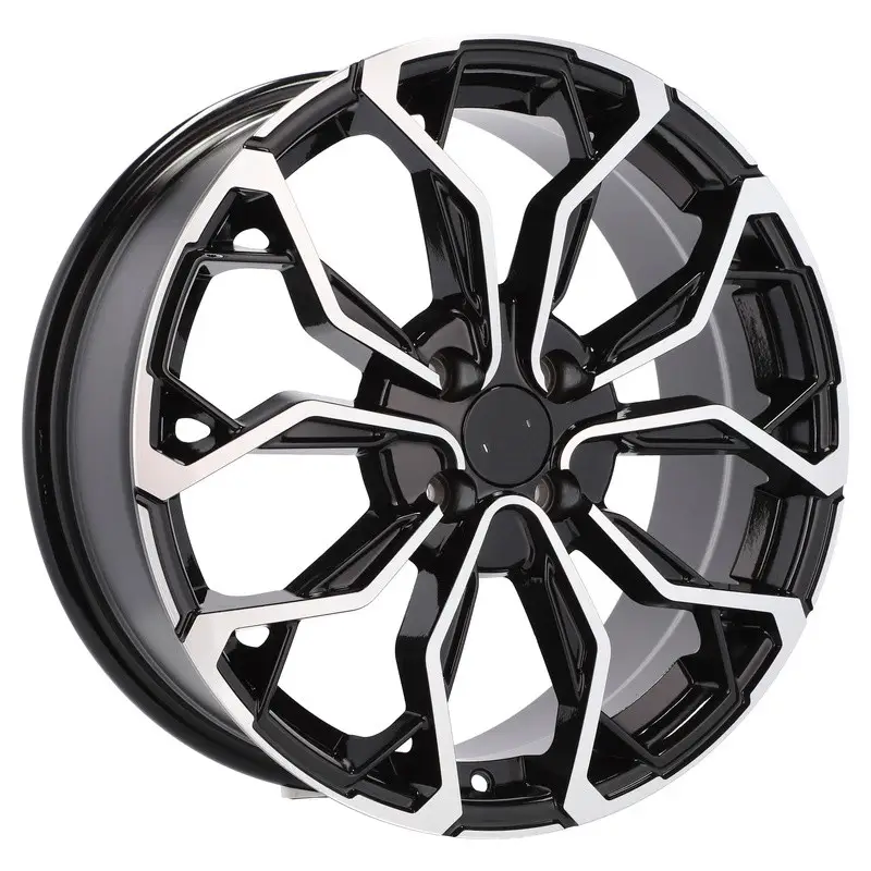 4 jantes 6.5 15 4x100 design Renault Noir Brillant Livraison Express