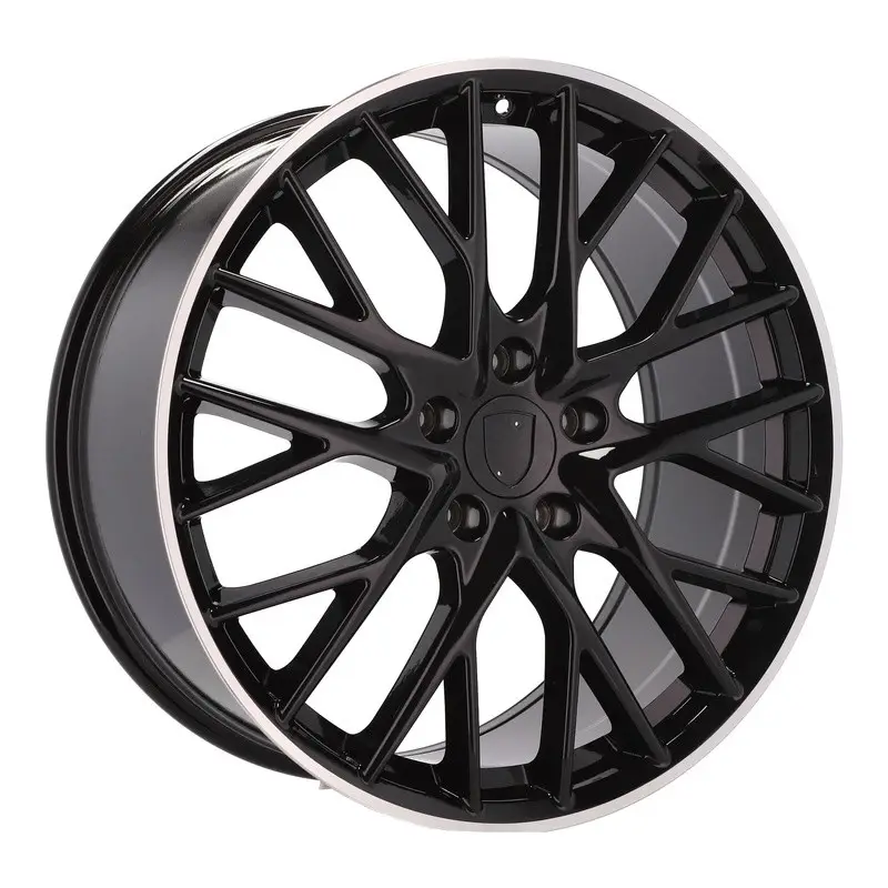 4 jantes 9.5 21 5x130 Forgé Noir Brillant Soldes