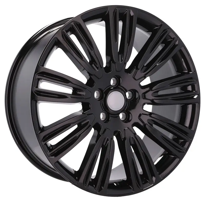 4 jantes 9.5 21 5x108 design Land Rover Noir Brillant Retour Gratuit