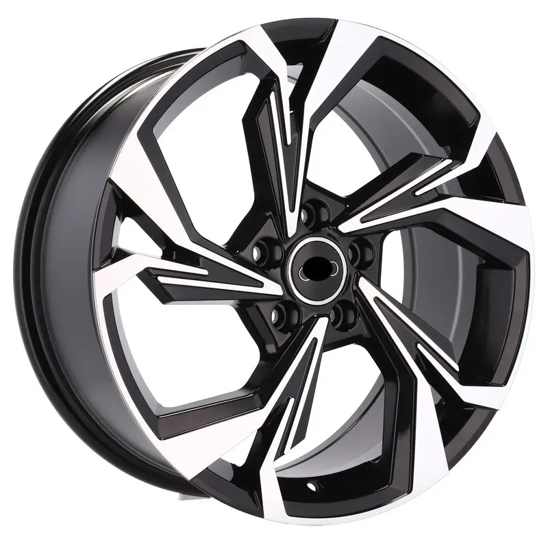 4 jantes 8.0 18 5x112 design Audi Noir Brillant Prix Cassé