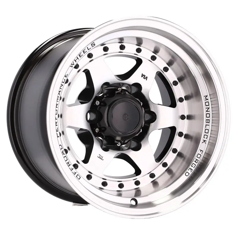 4 jantes 8.0 16 5x127 Noir Brillant Prix Promo