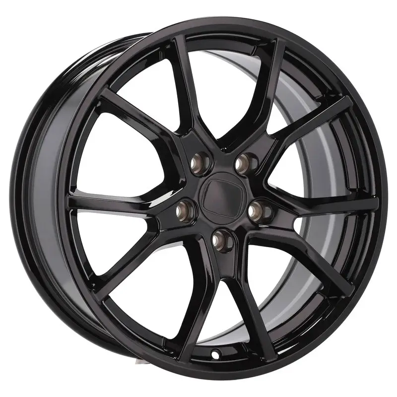 4 jantes 7.5 17 5x114.3 design Honda Noir Brillant Petit Prix