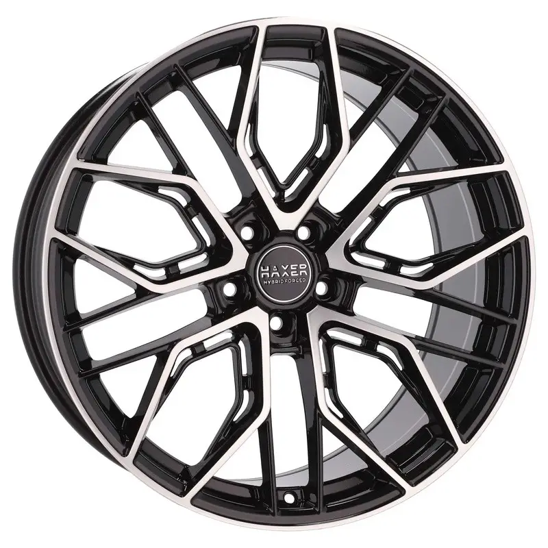 4 jantes 9.0 22 5x112 Fluotournage Noir Brillant Pas Cher