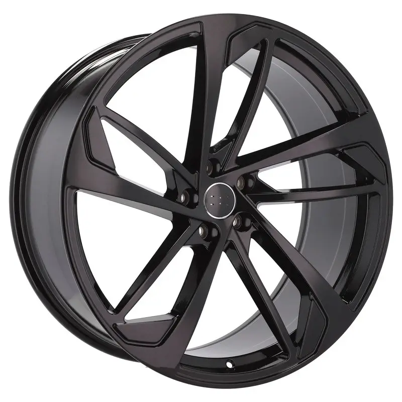 Promotion 4 jantes 9.5 22 5x112 design Audi Noir Brillant