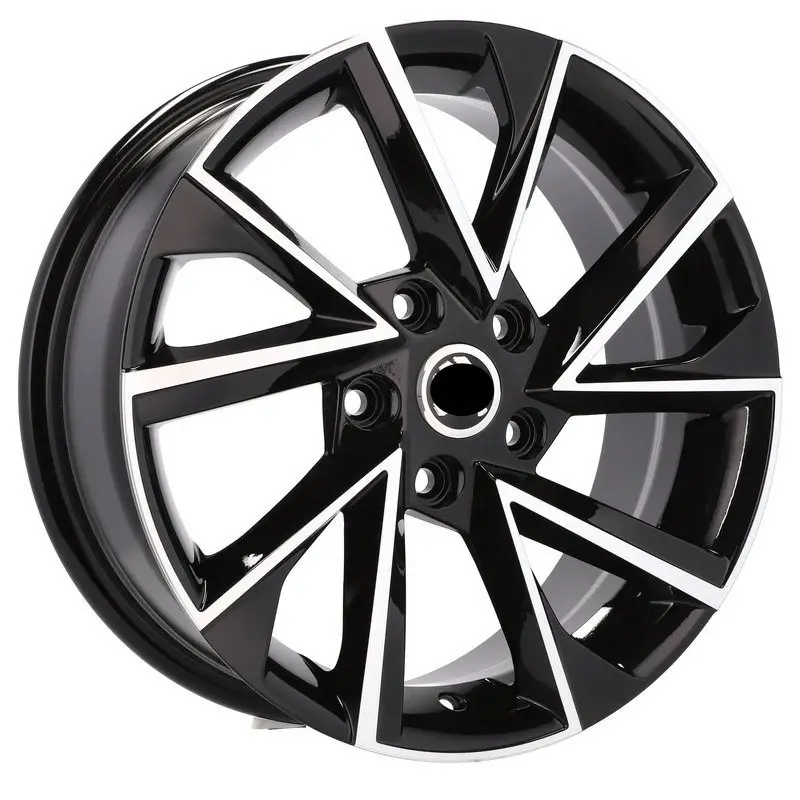 4 jantes 6.5 16 5x112 design Skoda Noir Brillant Promotion