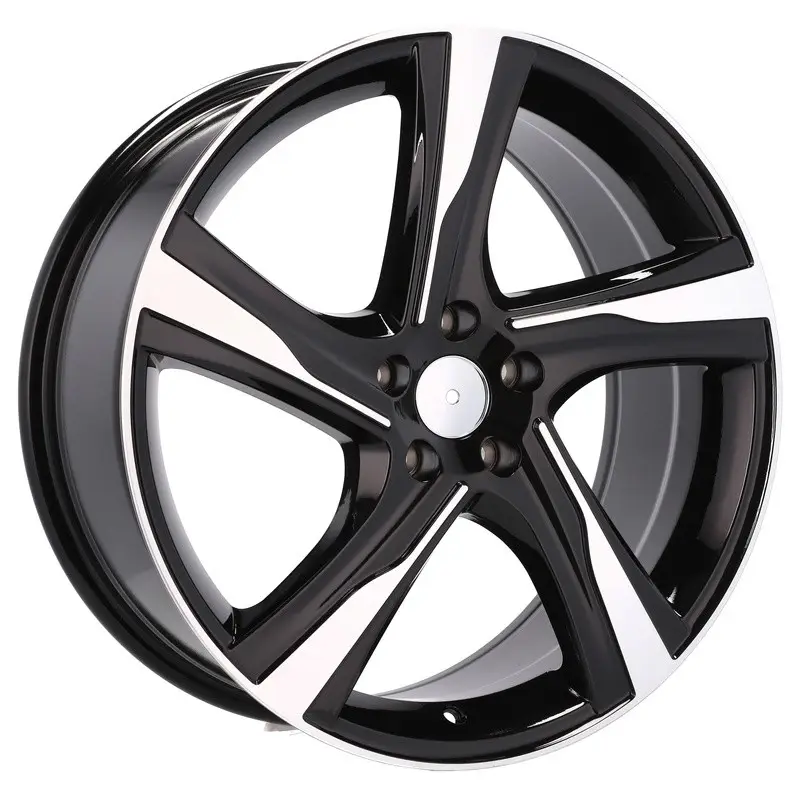 4 jantes 7.5 18 5x108 design Volvo Noir Brillant Expédition Rapide