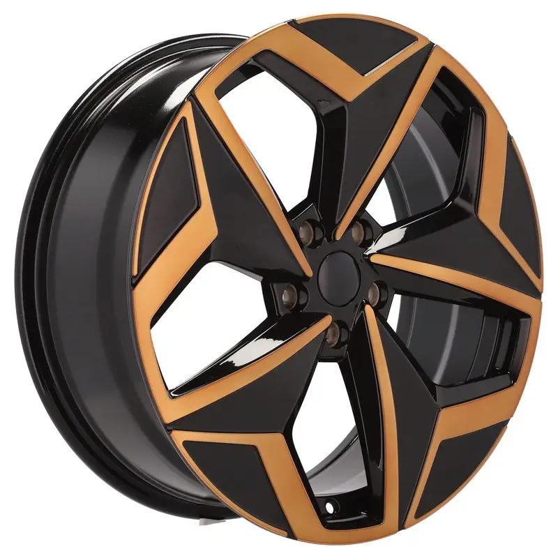 Prix Cassé 4 jantes 7.5 19 5x112 design Volkswagen Noir Brillant
