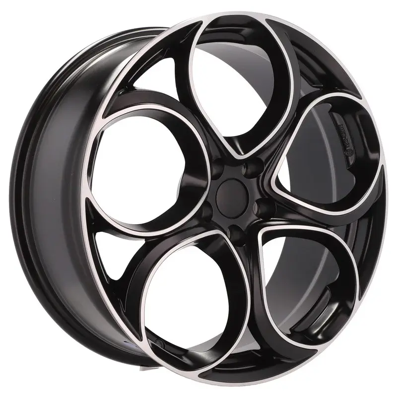 4 jantes 8.0 20 5x110 design Alfa Romeo Noir Mat Expédition Rapide