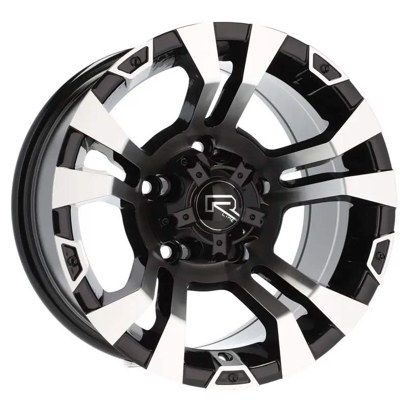 4 jantes 8.0 15 6x139.7 Noir Brillant Marque