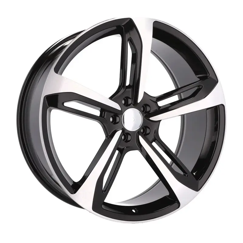 4 jantes 9.0 21 5x112 design Audi Noir Brillant Prix Réduit