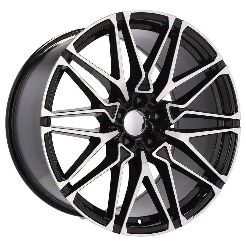 4 jantes 9.5 21 5x112 design BMW Noir Brillant Soldes