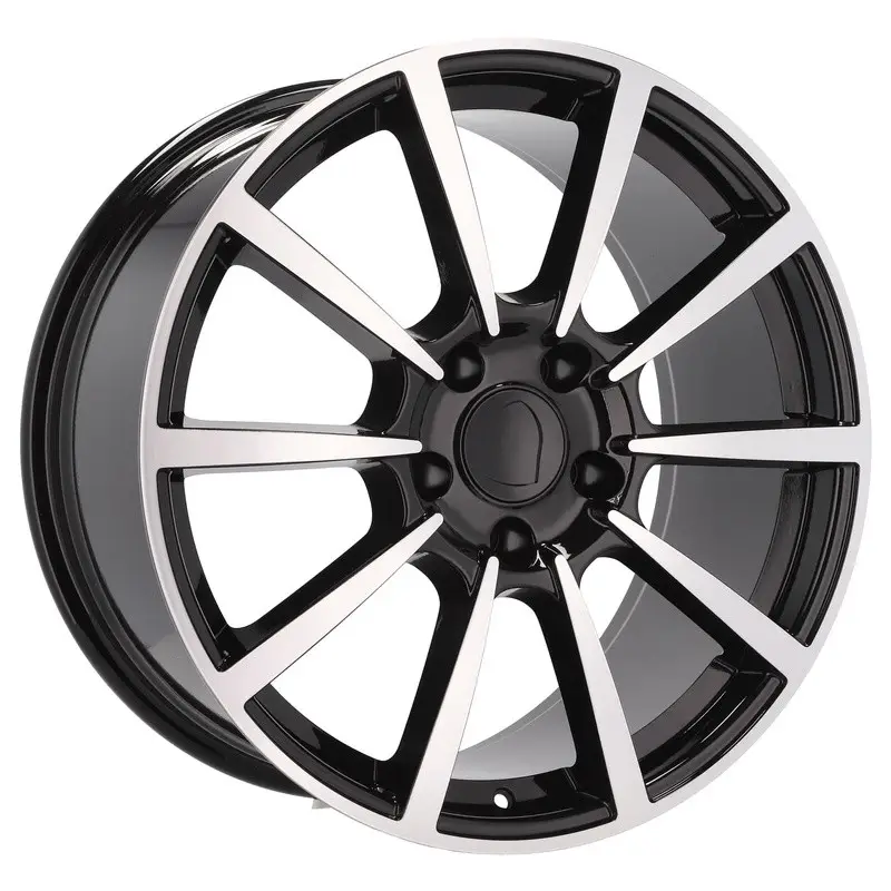 Haute Qualité 4 jantes 9.5 20 5x130 design Porsche Noir Brillant