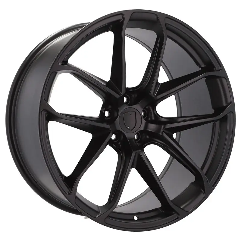 4 jantes 9.0 21 5x112 design Porsche Noir Mat Expédition Rapide