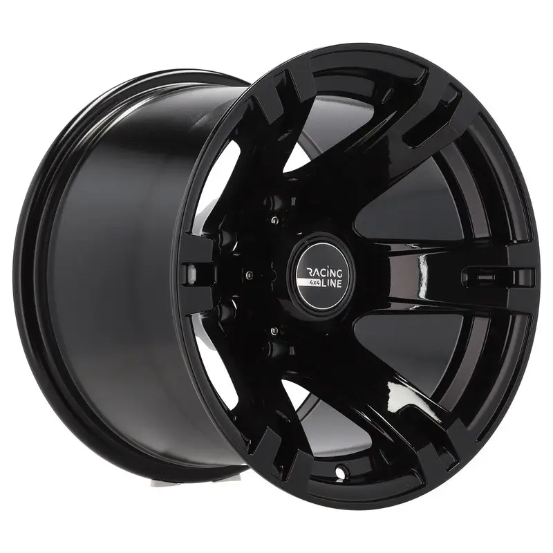 4 jantes 10.0 15 6x139.7 Noir Brillant Nouveauté