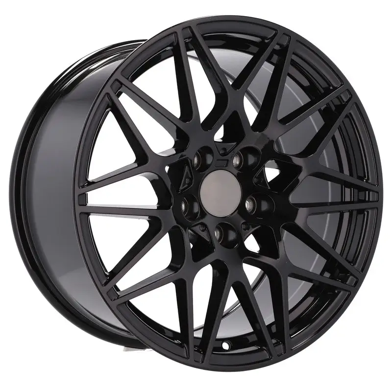 Vente Directe 4 jantes 7.5 17 5x120 design BMW Fluotournage Noir Brillant