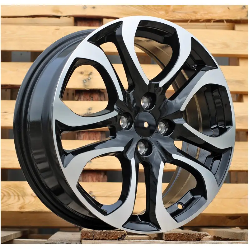 4 jantes 6.5 17 4x100 Noir Brillant Prix Choc
