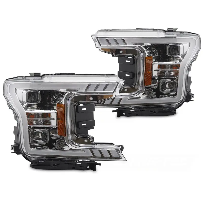 Nouvelle Collection Phares Tube Lumineux Chrome Avant pour Ford F150 MK13 17-20