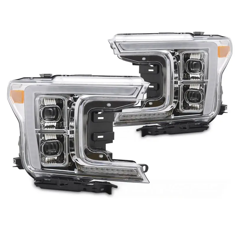 Phares Full LED Chrome Avant pour Ford F150 MK13 2017-2020 Satisfait Ou Remboursé