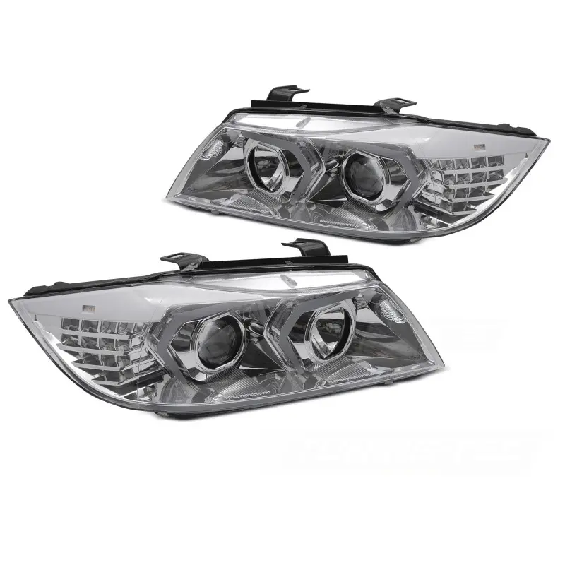 Nouvelle Collection Phares Led Chrome Avant pour BMW E90/E91 2005-2008