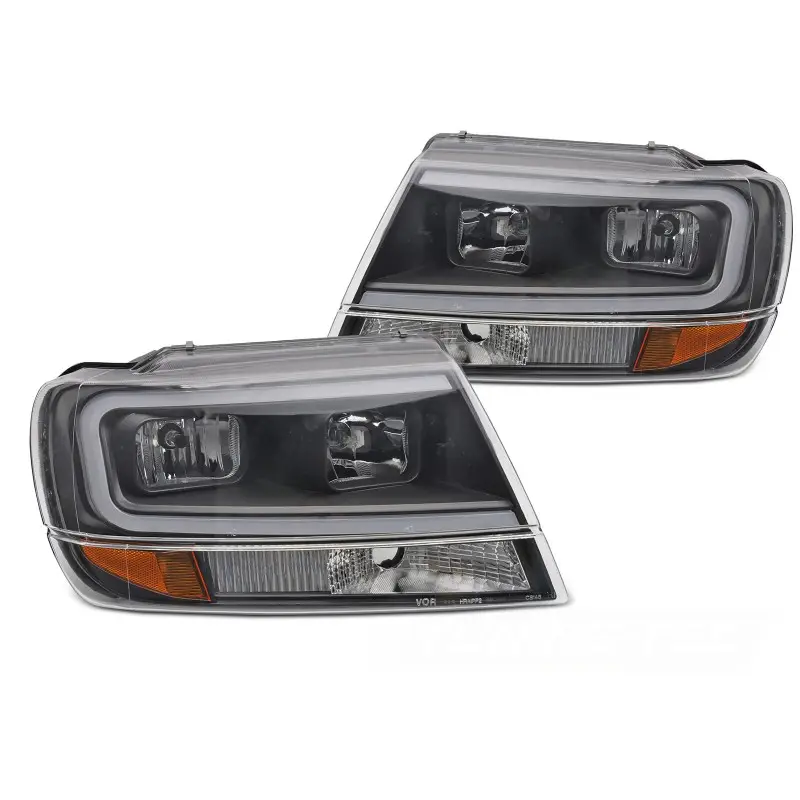 Tube Light Noir Avant pour Chrysler Jeep Grand Cherokee 99-05.05 Remise